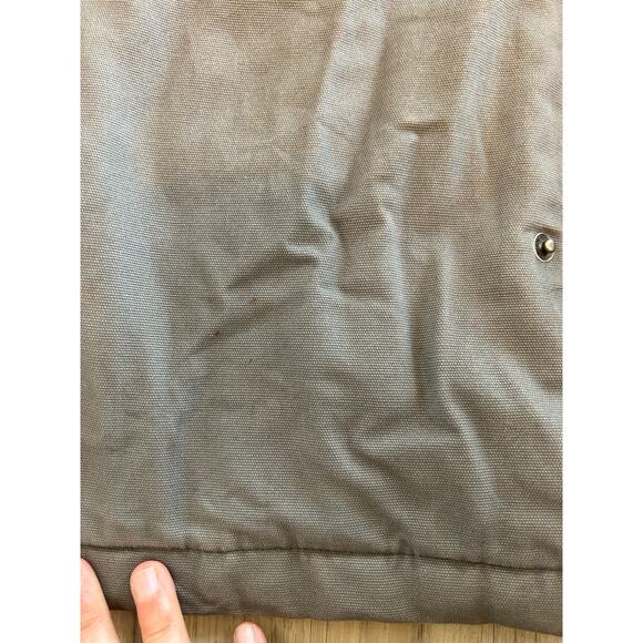 Men’s Size 2XL Dickies Workwear Gray Hooded Duck Shirt Quilted Jacket - Picture 4 of 6